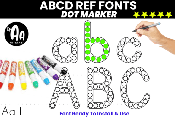 Abc Dot Marker: The Playful Display Font for Educational & Creative Projects