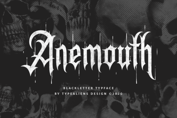 Anemouth: A Bold Blackletter for Modern Designs