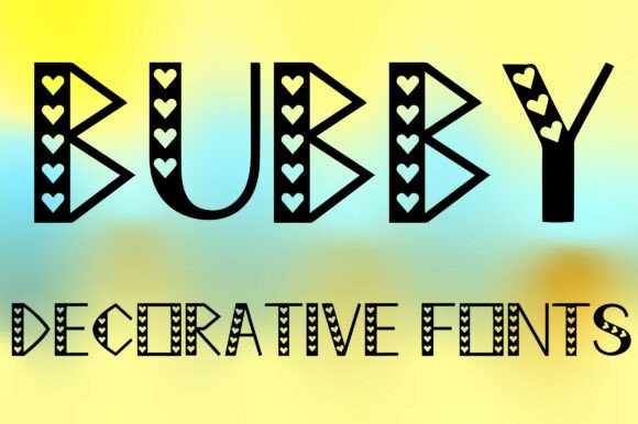 Bubby: The Heart-Inspired Display Font for Playful Branding