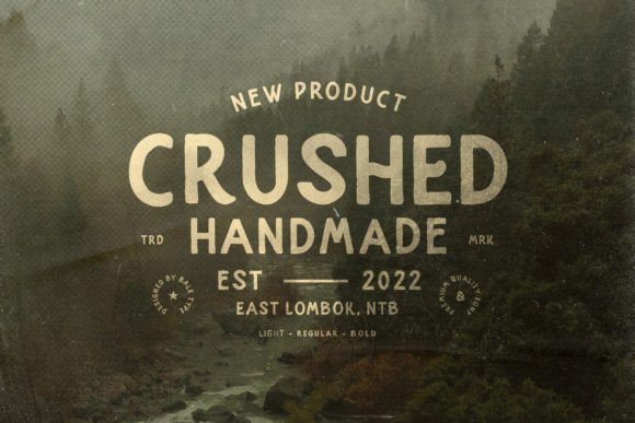 Crushed: The Sans Serif with an Organic, Adventurous Spirit