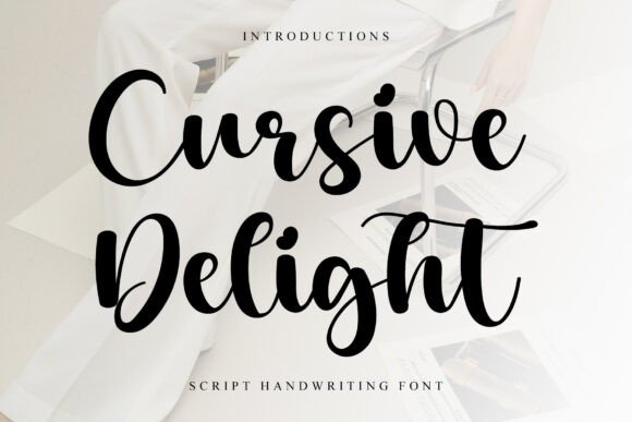 Cursive Delight: A Sweet, Romantic Font for Elegant Designs