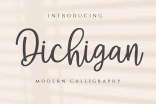 Dichigan: A Modern Handwritten Font for Elegant Branding