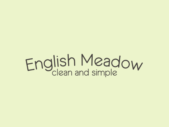English Meadow: A Fresh Take on Handmade Sans Serif Style