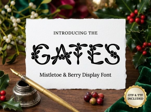 Gates: A Typeface for Timeless Holiday Charm