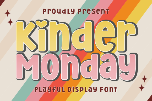 Infuse Your Designs with Joy: The Kinder Monday Typeface