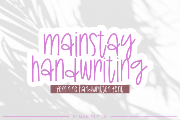 Mainstay Handwriting: Your Go-To Font for Authentic Branding