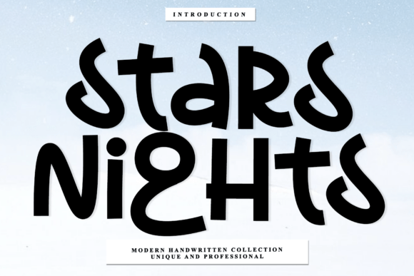 Stars Nights: A Handwritten Font for Authentic Branding