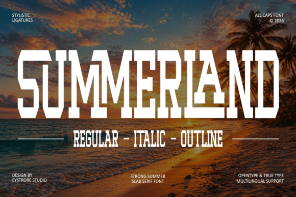 Summerland: The Bold Slab Serif for Your Next Design