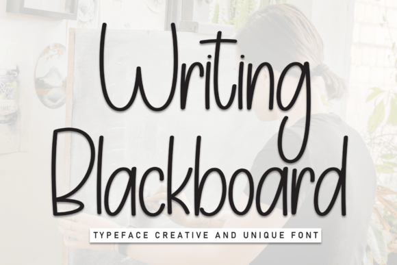 Writing Blackboard: The Handwritten Font with Authentic Character